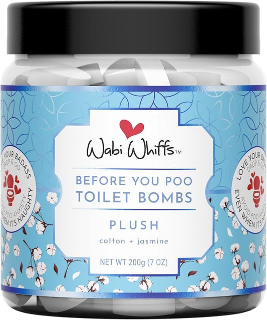 Fizzing Toilet Bombs ??Plush | Natural Bathroom Deodorizer | Odor Eliminator Tablets For Freshness & Cleanliness | Eco-Friendly Septic Safe Tablets | 60 Count |