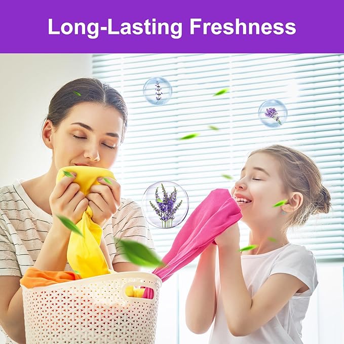 YUCO Laundry Detergent Sheets Lavender Scent 80 Loads Eco Friendly Laundry Soap Washer Sheets Liquidless Laundry Detergent Sheet for Travel No Plastic Hypoallergenic