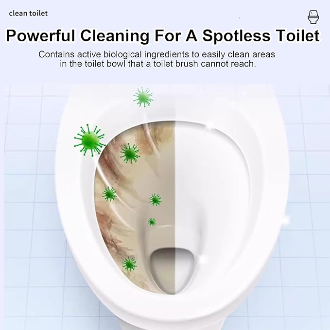2PCS Toilet Bowl Cleaner Tablets, 2026 New Drop-In Cleaner for Freshness, Powerful Cleaning (32 Pack)