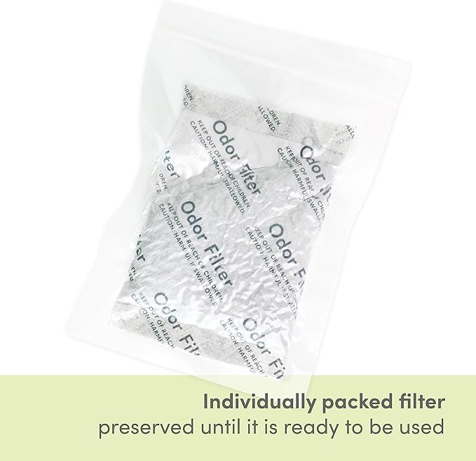 QUALIAZERO Natural Activated Carbon Charcoal Odor Absorber Filter | Eliminator Deodorizer Air Purifying Freshener Refill Bag | For Trash Can, Fridge, Shoes, etc.. | Made with Coconut Shell (3 PACK)