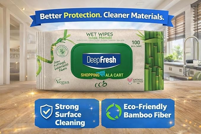 ShoppingAlaCart Multi-Purpose Cleaning Wipes for Home and Office, 100 Count Per Pack, Pop-Top, Resealable, 6-Pack (600 Total Wipes)