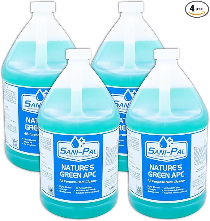 Nature's Green APC, safe, environmentally friendly, all purpose, all surface cleaner, 128 fl oz, Fresh Scent (4, 128 fl oz)