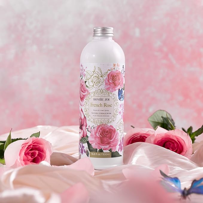 ROMIIE ZOI Rose Room Spray Refill - 500ml / 16.8 Fl Oz - Classic Romantic Floral Scent for a Serene Bedroom - Concentrated Air Freshener