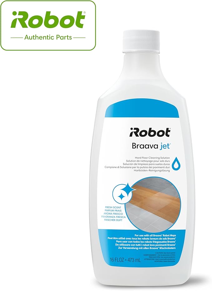 iRobot Authentic Replacement Parts-Hard Floor Cleaner Concentrate Compatible with Roomba 100, 200, 400, 500 Combo Series, Combo i5, i5+, j5, j5+. j7+. j9+, 10 Max, Essential & Braava 240, m6 (16 Oz)