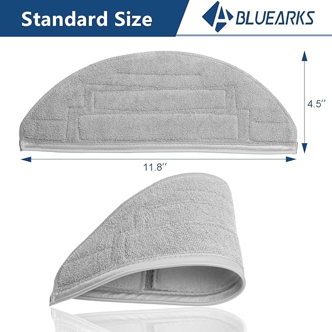 6 Pack Mop Pads Compatible with Roborock S8 Pro Ultra Robot Vacuum, Reusable Microfiber Mopping Pad Replacement Accessories
