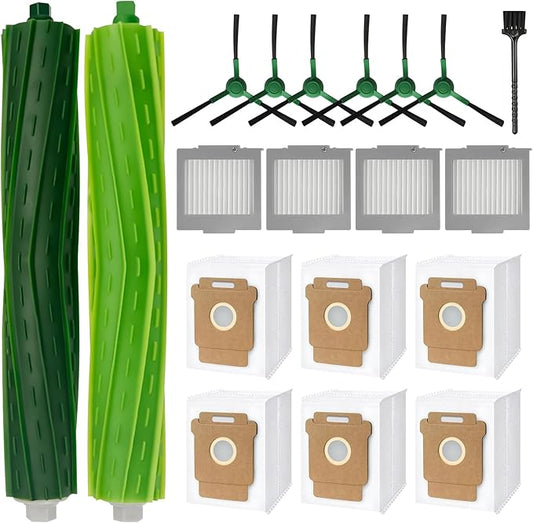 705 Replacement Parts for iRobot Roomba Max 705 Vac/Plus 504 Vac Robot, for Roomba Max 705 Vac Accessories Kit: 2 Main Brush, 6 Side Brush, 6 Dust Bag, 4 Filter(Only Vac, Not for Combo)