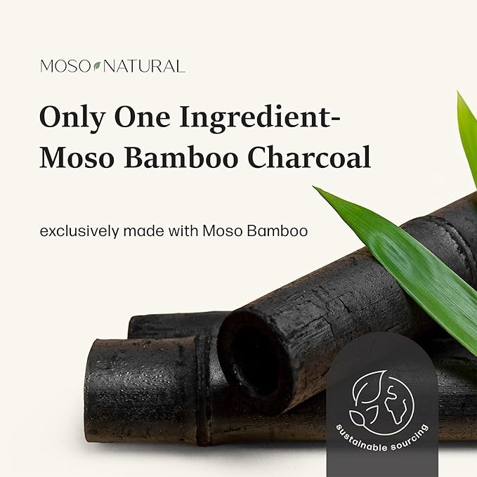 Moso Natural Air Purifying Bag 500g | Premium Bamboo Charcoal Odor Absorber for Home, Bedroom, Kitchen, Basement | Unscented Pet Odor Eliminator | Large Room Charcoal Deodorizer Bag Covers 250sqft