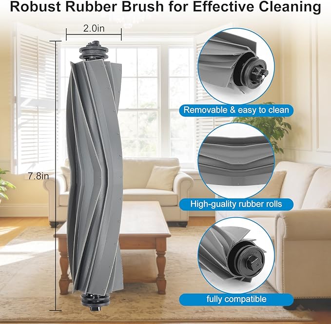 25 Pack Accessories for Dreame L40 Ultra / L40 Gen2 / X40 Ultra/Master, MOVA P10 / P50 Pro Ultra Robot Vacuum Replacement Parts - Main Brush, Active Filters, Mop Pads, Dust Bags, Side Brushes