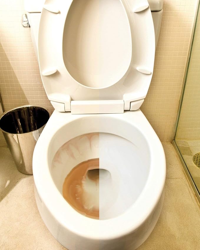 Iron OUT Automatic Bowl Repel Rust and Hard Water Stains with Every Flush, Household Toilet Cleaner