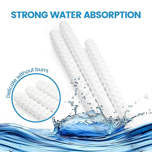 7 Pack Reusable Diatom Drying Stick - Quick Moisture Absorber, Non-Toxic Humidity Control Dehumidifier Grainy Moisture Cleaner for Silicone Toys, Bathroom, Closet