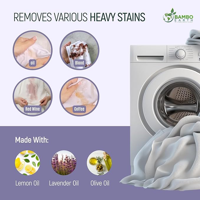 180 Loads Natural Laundry Detergent Sheets - All Natural Biodegradable And Dissolvable Washing Machine Dry Soap Laundry Detergent Strips, Mess Free, Eco Friendly, 90 Sheet Pack (Calm Lavender)