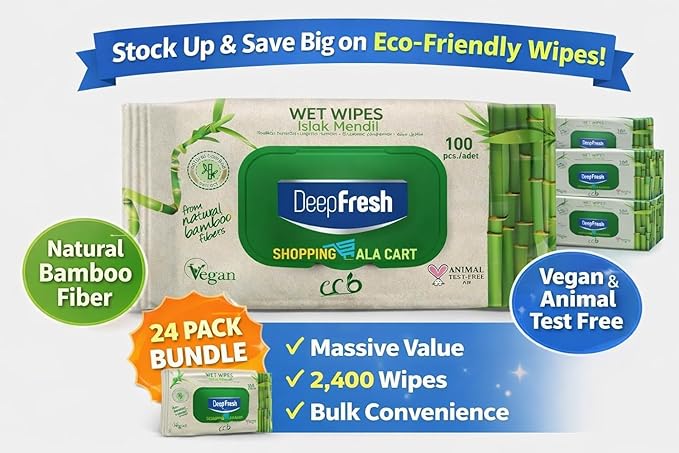 ShoppingAlaCart Multi-Purpose Cleaning Wipes for Home and Office, 100 Count Per Pack, Pop-Top, Resealable, 6-Pack (600 Total Wipes)