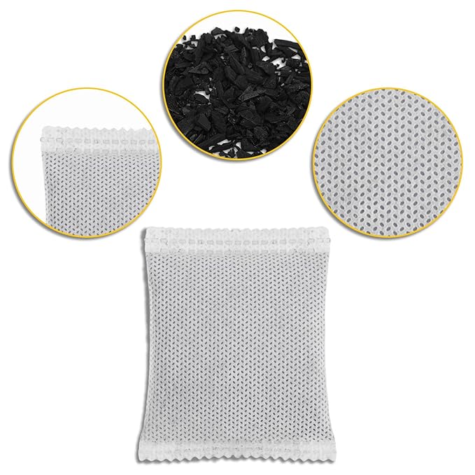 12pcs Carbon Filter Refills for Playtex, Activated Charcoal Odor Absorbing Deodorizer for Diaper Pail Systems Trash Cans Closets & Shoe Cabinets