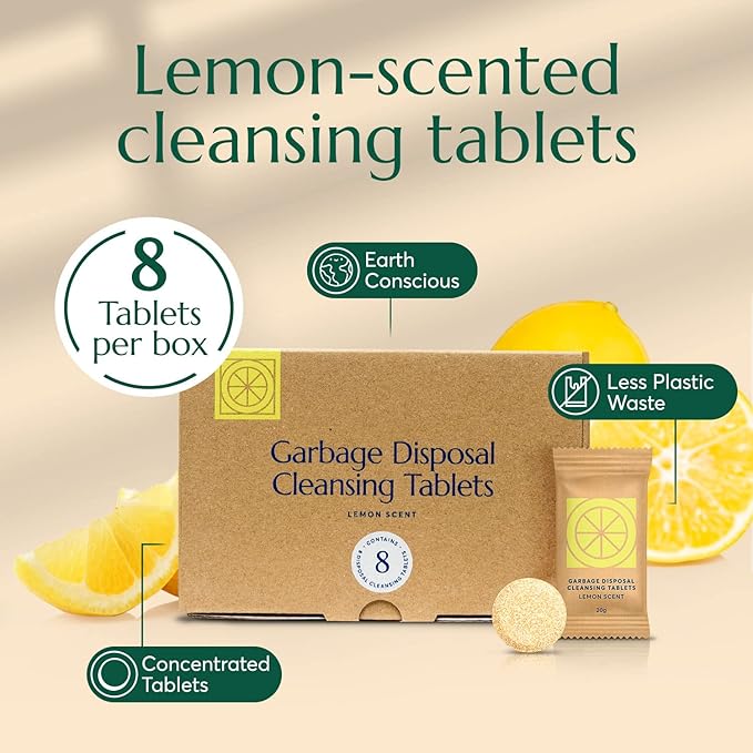 CLEANOMIC Foaming Hand Soap Tablets, Garbage Disposal Tablets & Tablet Tin Bundle