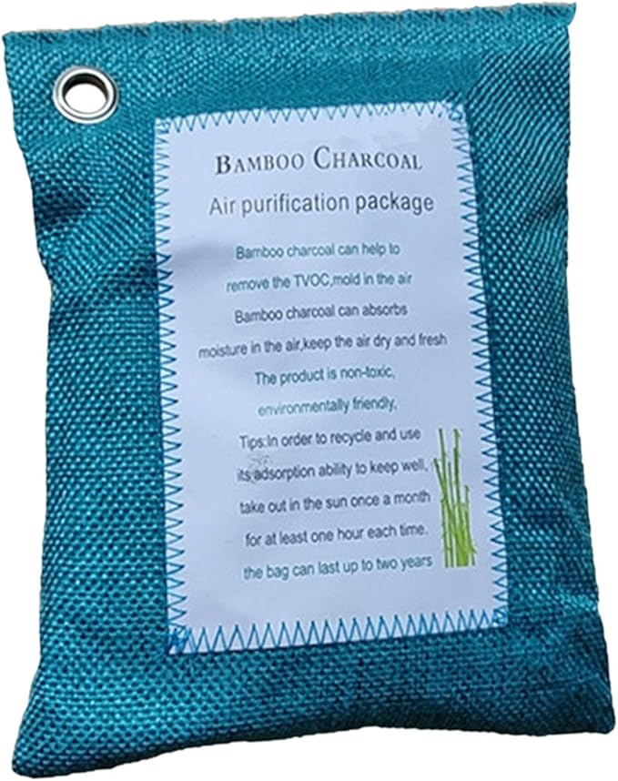 Boxing Gloves Bag Charcoal Air -air Cleaning Smell Absorber for Office, 200g Green