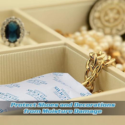 SurpOxyLoc 2 Gram(500Packs) Food Grade Silica Gel Packs Dessicant Packets for Moisture Control,Cobalt Chloride Free Moisture Absorbers for Food Storage