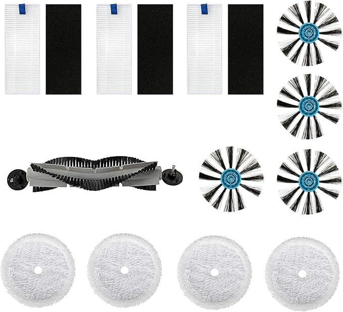 15 Pack SpinWave 3115 Accessories Kit Compatible With Bissell 3115 EV675 SpinWave Hard Floor Expert Wet and Dry Robot Vacuum