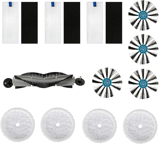 15 Pack SpinWave 3115 Accessories Kit Compatible With Bissell 3115 EV675 SpinWave Hard Floor Expert Wet and Dry Robot Vacuum