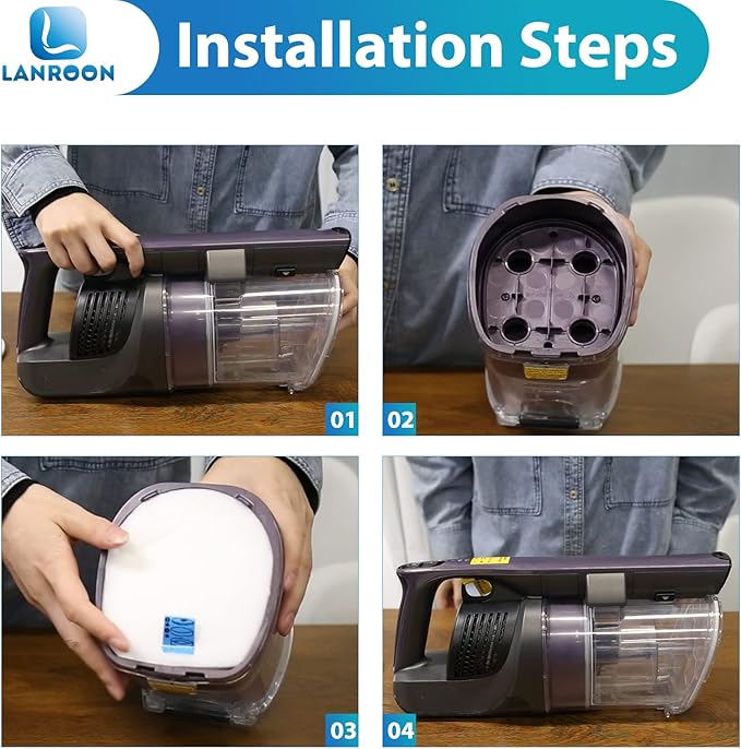 6 Pack IX141 Filters Fit for Shark IX141 IX140 IZ140 IX142 IZ140C IZ142 UZ145 IZ141C IX141H WZ140 Stick Vacuum
