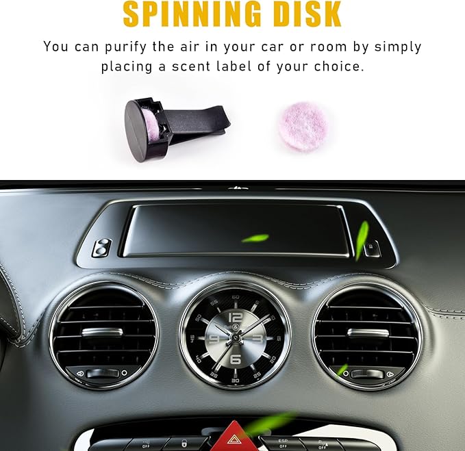 30 PCS Car Metal Air Vent Clips, Auto Perfume Air Outlet Clips Replacement, Air Freshener Clips with Plastic Slot Suitable for Most Vehicle, Universal Car Accessories