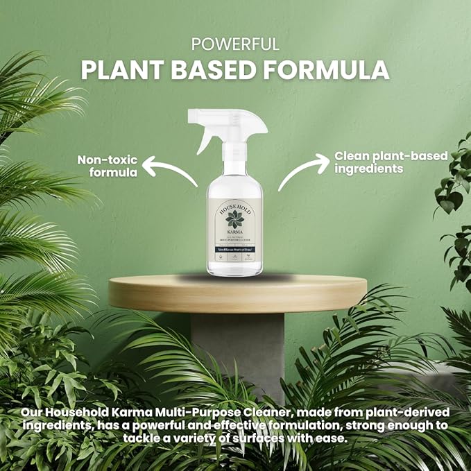 Multi-Purpose Cleaner, Plant-Based, Gentle & Unscented - Effective Natural Cleaning Solution, 16 fl oz