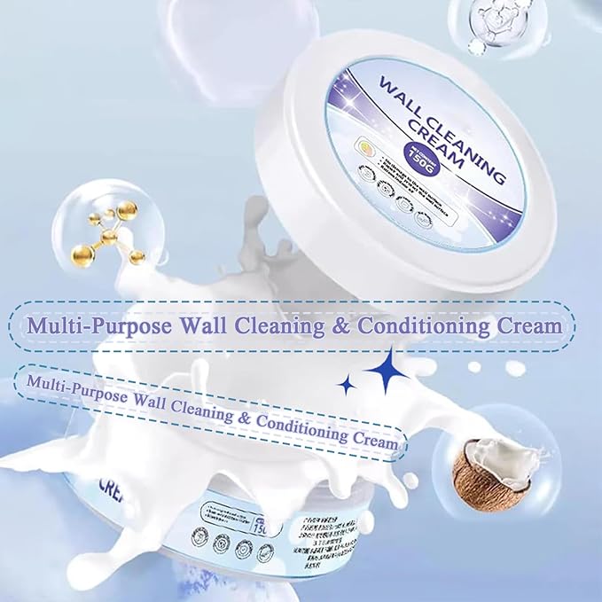 Multi-Purpose Wall Cleaning & Conditioning Cream, Hard Surface Cleaning Paste, Powerful Wall Cleaning Cream, Pen Ink Stain Remover from Wall, All-Purpose Cleaner, Multipurpose Cleaning Cream (1)
