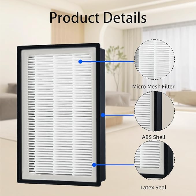 2 Pack EF-9 53296 HEPA Filter for Kenmore 22614, 31140, BU1005, BU1017 and Kenmore Elite 21814, 31150, 81714, BU1018 Upright and Canister Vacuum Cleaner, EF9 HEPA Vaccum Filter + 1 Clean Brush