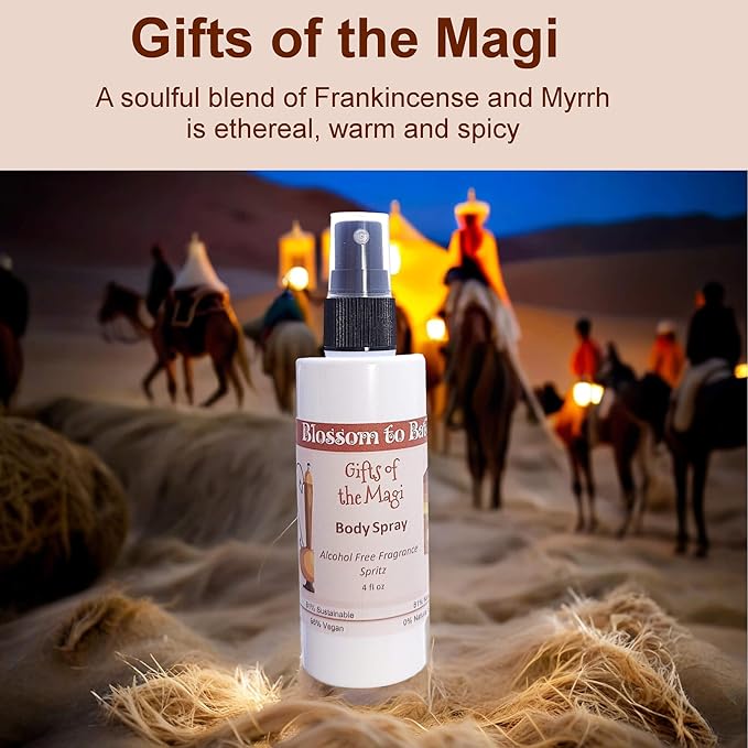 Blossom to Bath Gifts of the Magi Body Spray (4 Ounce) - Phthalate Free Fragrance - Energizes Skin with a Rich Soulful Scent