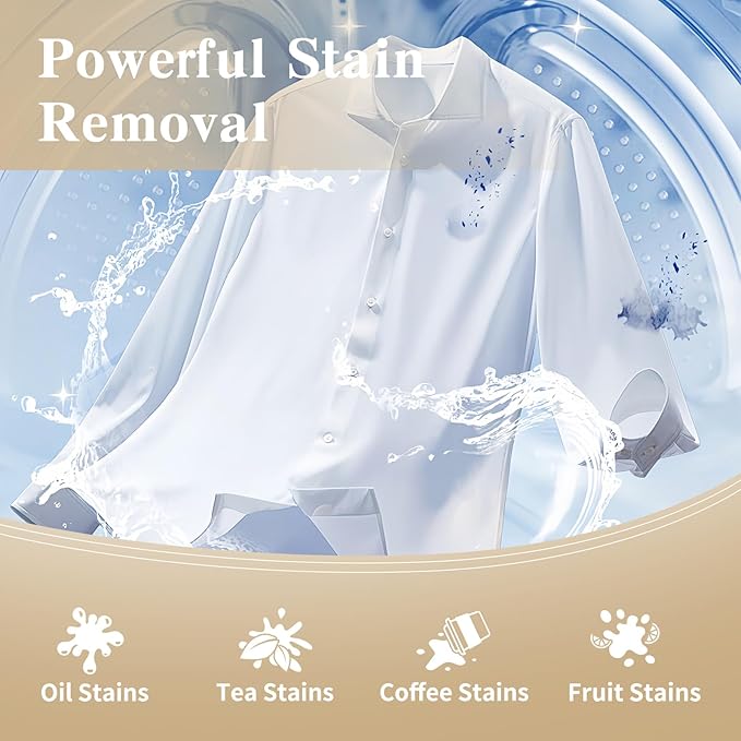 YUCO Laundry Sheets Detergent 80 Loads Plastic Free Sheet No Plastic Jug Concentrated Eco Sheets Laundry Detergent Hypoallergenic Amber Sandalwood Scent