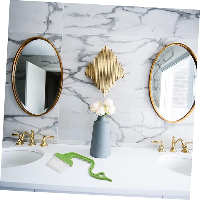 LIFKOME Nylon Bristles Cleaning Brush Grout Cleaner for Bathroom Kitchen Shower Window Handheld Groove Brush