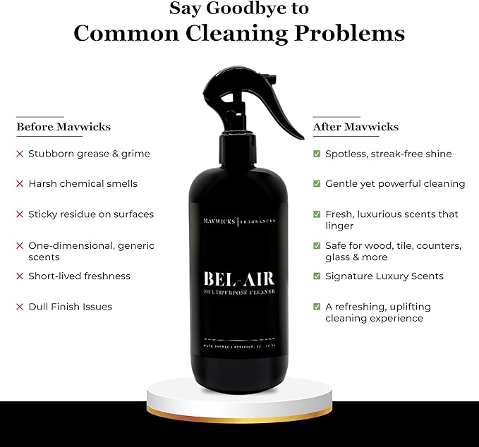 Fragrances All Purpose Cleaner Spray (Bel-Aire) 16 Oz – Multipurpose Surface Cleaning Spray for Kitchen, Bathroom, Floors and Counters, Home and Office, Natural and Non-Toxic