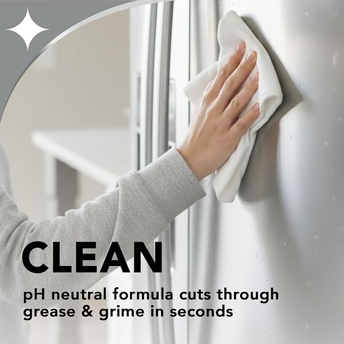 Weiman Stainless Steel Cleaner & Cooktop Daily Cleaner - 12 Ounce - Kitchen Appliance Cleaner Kit