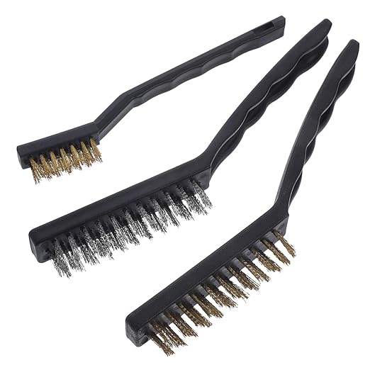 Luxshiny 4sets Stainless Steel Wire Brush Set Wire Brush for Cleaning Multi-Purpose for Automotive Paint Household