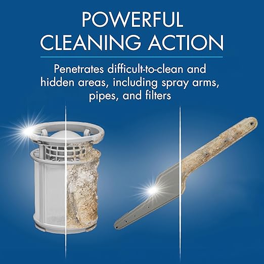 Glisten Dishwasher Magic Machine Cleaner and Disinfectant 2-Pack and Washer Magic Washing Machine Cleaner