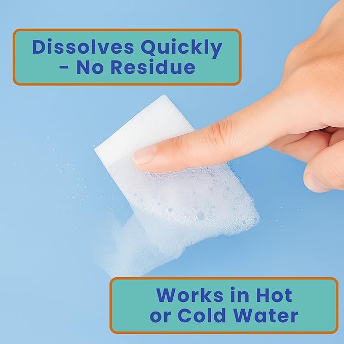 Travel Laundry Detergent Sheets with Universal Sink Stopper – 50-Count Travel Detergent Sheets and Flat Silicone Sink Stopper for Sink Washing in Hotels, Cruises & Camping