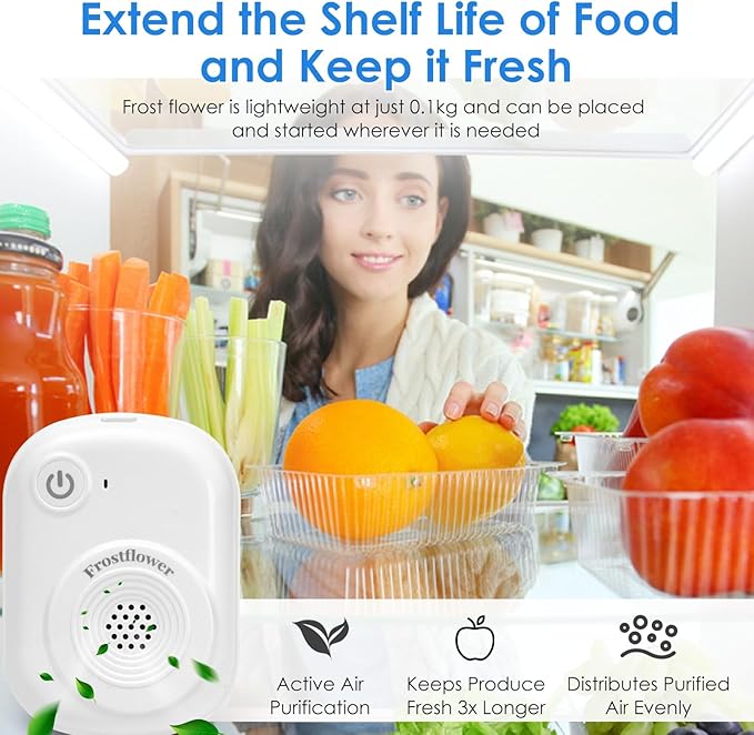 Mini Ozone Generator - 20mg/h multi-purpose battery-powered air Purifier/Small Space Purification Portable ozone air purifier suitable for - refrigerators, cabinets, suitcases, toilets, lockers.