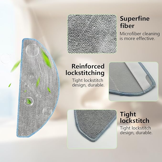 Mop Pad for iRobot Y0140/ Y0110/ Q011/ Q012/ Q052/ 104/105 Roomba Combo Vacuum Cleaner, Accessories for Y0110 Mop Pad Replacement Part