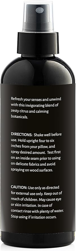 Aromasong Fresh Citrus Pillow Spray for Sleeping - All Natural Calming Linen & Bedtime Sleep Mist for Deep Sleep - Pillow Spray Aromatherapy with Botanical Essential Oils for Relaxing Stress
