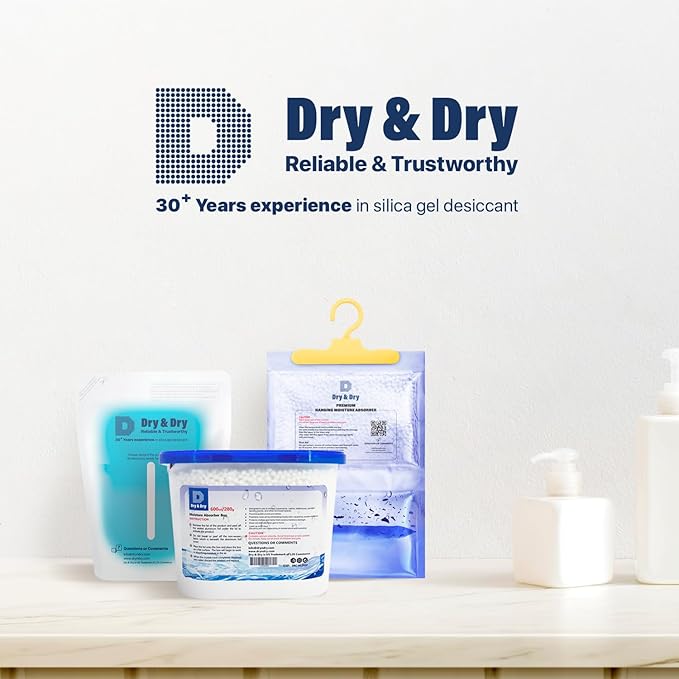 Dry & Dry Moisture Absorbers Refill Beads (3.7 LBS) - Fragrance Free, Moisture Absorber Refill