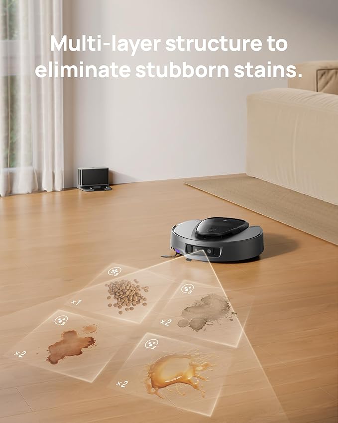 3i G10+ 2 Pack Microfiber Mop Cloths - Replacement Accessories for Robot Vacuum Cleaner.