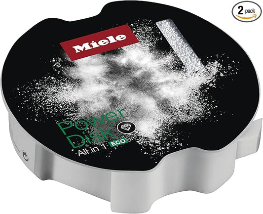 Miele Original PowerDisk All in 1 ECO, Detergent for Dishwashers with AutoDos, 49.4 oz Disk, 2 Pack