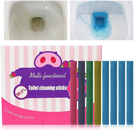 Multi-Functional Toilet Cleaning Sticks-Drop in Tank Cleaner & Freshener with Long-Lasting Freshness for Toilet Bowl
