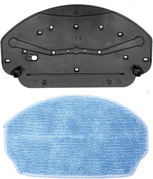 Robot Vacuum Mop Pads Replacement Parts Fit for MAMNV BR150/BR151, for ZCWA BR150/BR151, for ONSON BR150/BR151, for GTTVO BR150/BR151, for MANVINS G20 (2PC-MOP PAD& MOP)