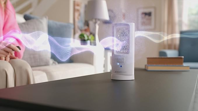 Starter Kit Cordless Rechargeable Air Freshening System Non Toxic Aroma Pods Oscillates 180° Includes Remote Control and (4) Scent Pads Refills 120 Day Supply Home Bathroom Patent Pending