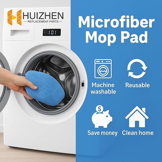 Replacement Parts for MAMNV BR150/BR151, for ZCWA BR150/BR151, for ONSON BR150/BR151, for MANVINS G20, for Kilgone G20 Robot Vacuum Mop Combo Accessories,4 Side Brush 2 HEPA Filters 2 Mop Pads