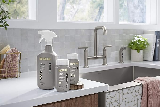 KOHLER K-23729-NA Stainless Steel Cleaner, 8 FL Oz (Pack of 2)