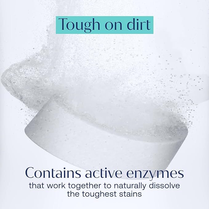 Fab Tab - Household Cleaning Tablets - 100% Plastic Free, 12 Tablets. Power Clean Toilet, Dishes, Laundry & Floors (3 tablets) Enzyme Powered, No Harmful Chemicals, Tough on Dirt, Safe for Kids & Pets