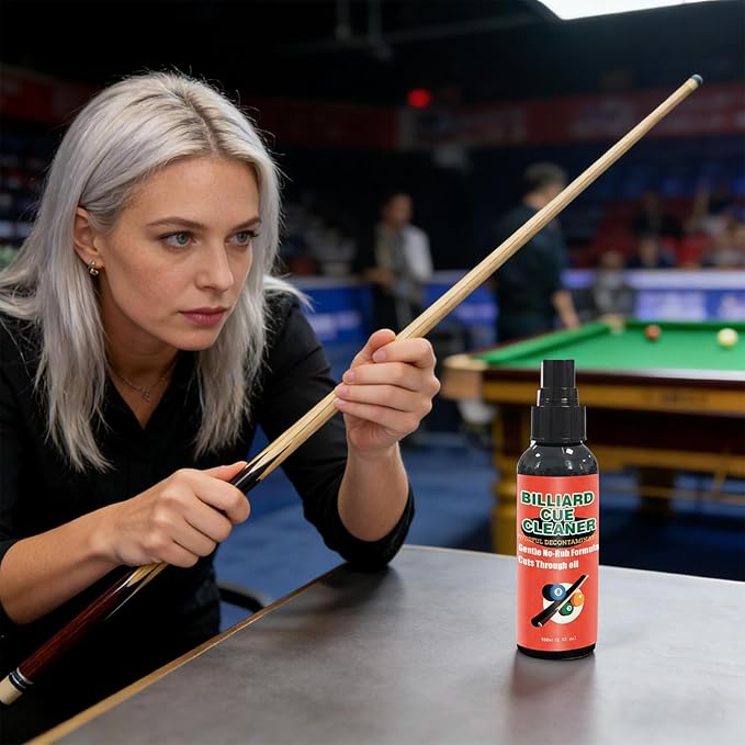 Pool Cue Shaft Cleaner | 100ml Deep Cleaning Stain Remover - Pool Stick Stain Remover Spray - for Players Enthusiasts Beginners Home Club Daily Travel Party