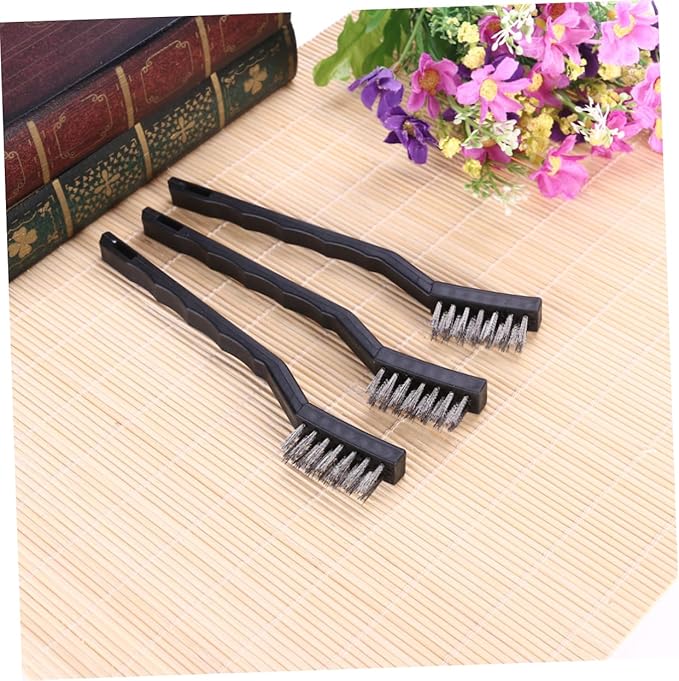 Mobestech 6pcs Mini Industrial Brush Set Drill Scrubber Brush Kit for Brass Cleaner Grout Removal Tool Home Use