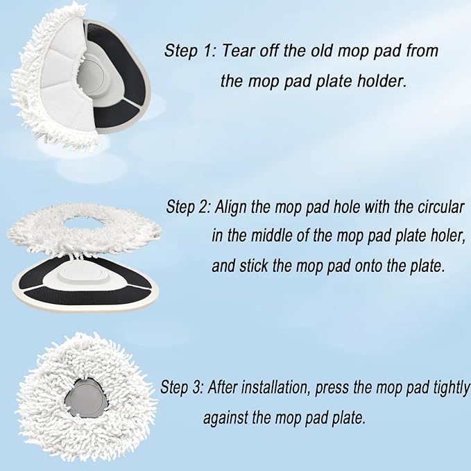 Mop Pad Holder for Narwal Freo X Ultra, Freo, Freo Pro, Freo Z Ultra, Freo Z10 Vacuum Cleaner, Freo Z Ultra Mop Pad Board Holder Accessories, Freo X Ultra Mop Pad Plate Replacement Part